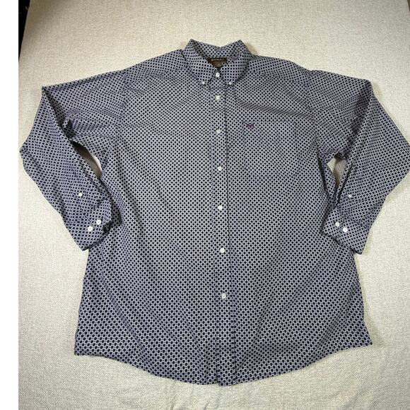 Ariat Other - Ariat MeN XL Black Tan Long Sleeve Button Front Cowboy Rodeo Western Shirt